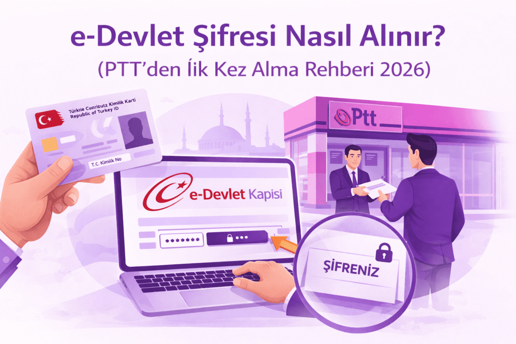 e-Devlet şifresi nasıl alınır PTT’den şifre alma ve giriş işlemleri rehberi
