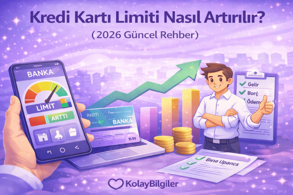 kredi kartı limiti nasıl artırılır 2026 banka limit yükseltme rehberi görseli